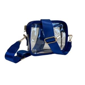 Clear Crossbody Bag - Blue